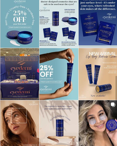 Eyederm Cosmetics — Campaign Creative