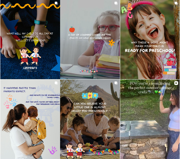 Lifeprints Childcare — Social Media · Content · Strategy